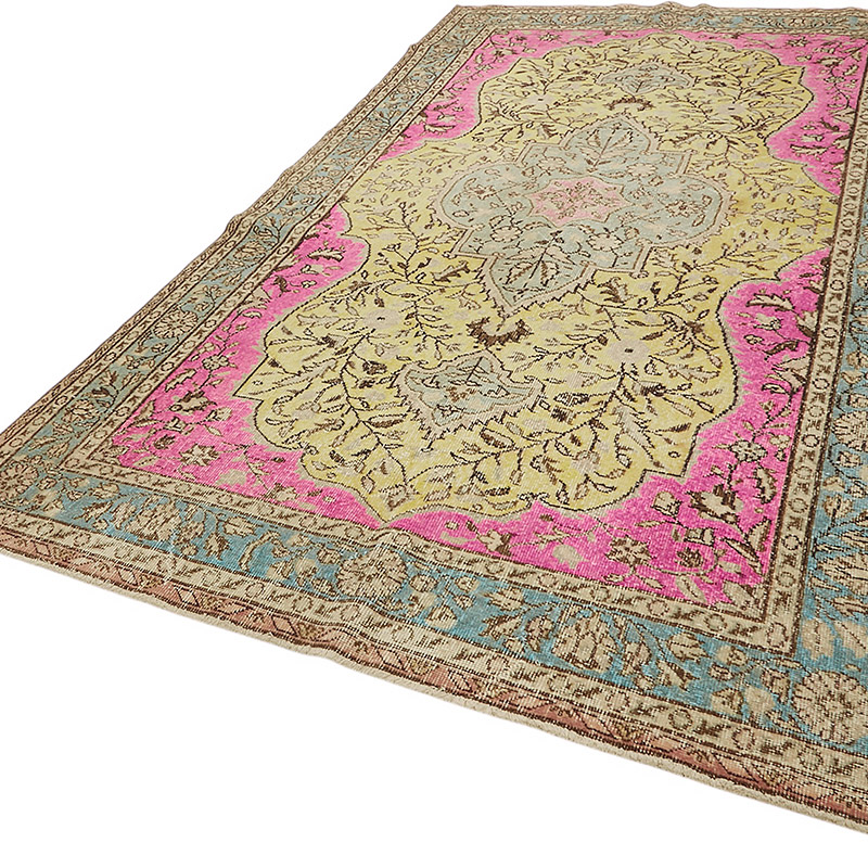 Alfombra Tallada a Mano Sobre Teñida - 190 cm x 327 cm - K0080840