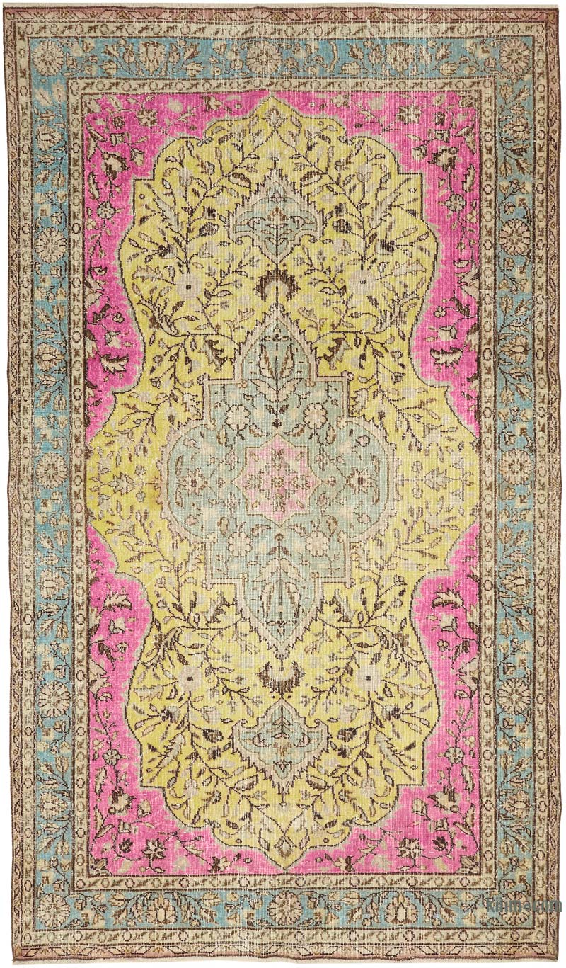 Alfombra Tallada a Mano Sobre Teñida - 190 cm x 327 cm - K0080840