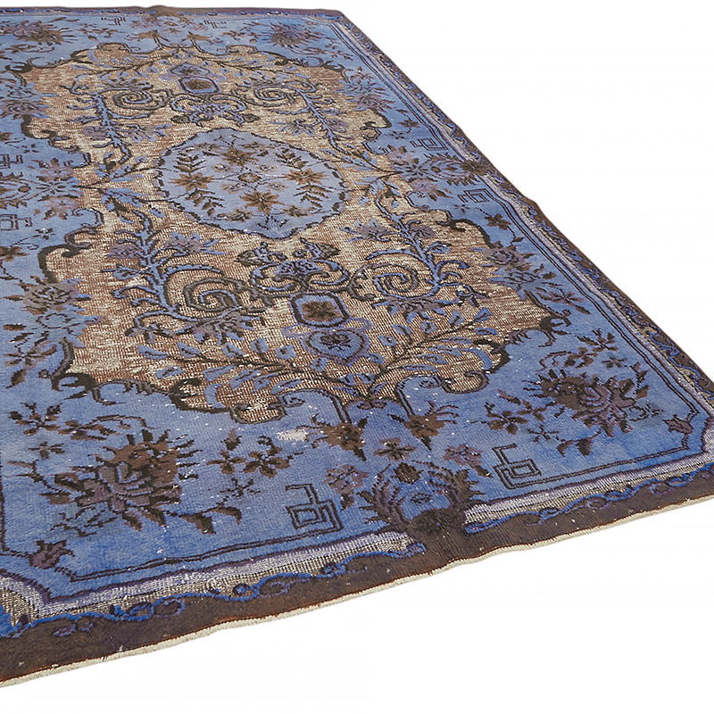 Hand Carved Over-Dyed Rug - 6' 8" x 11' 2" (80" x 134") - K0080842