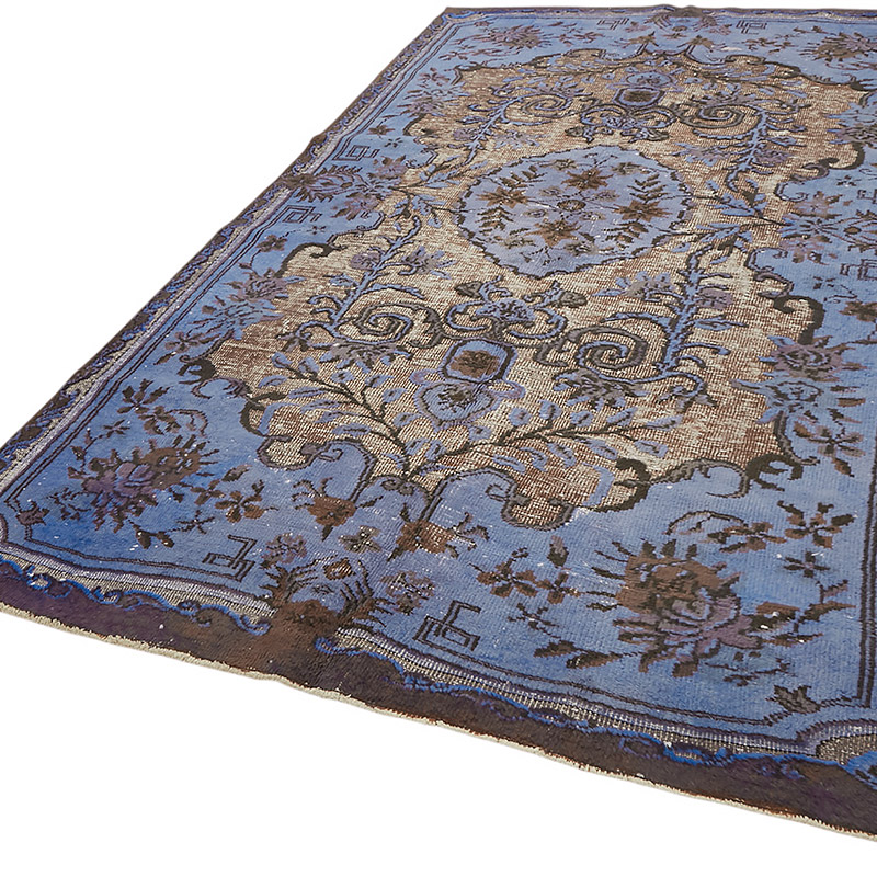 Hand Carved Over-Dyed Rug - 6' 8" x 11' 2" (80" x 134") - K0080842