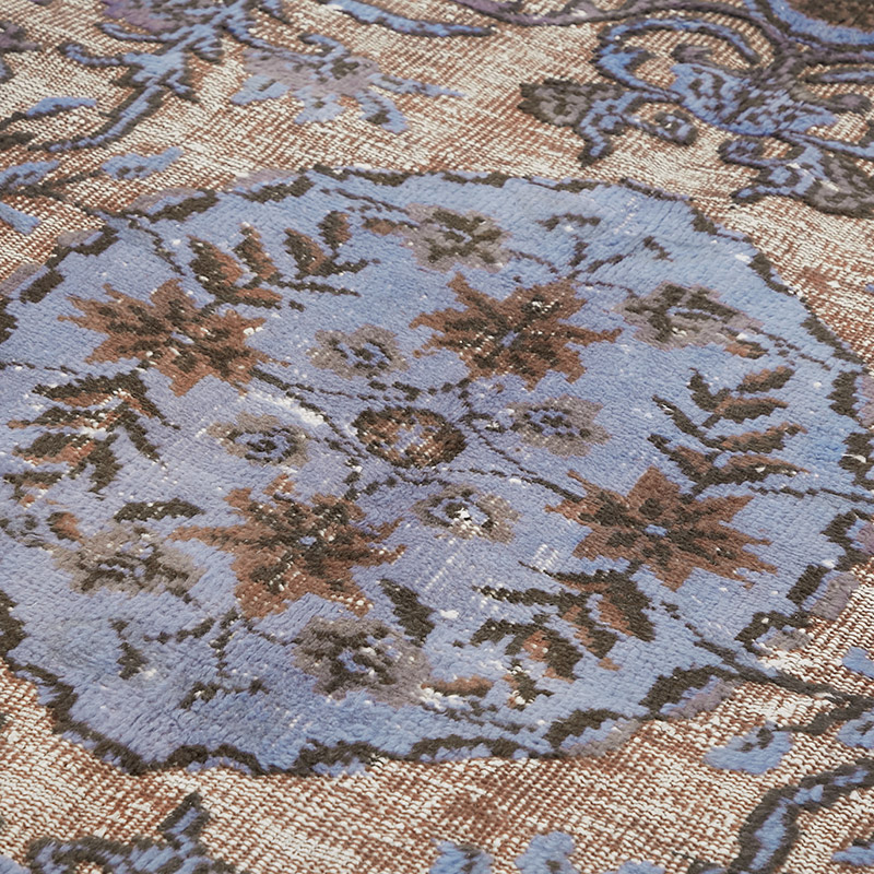 Hand Carved Over-Dyed Rug - 6' 8" x 11' 2" (80" x 134") - K0080842