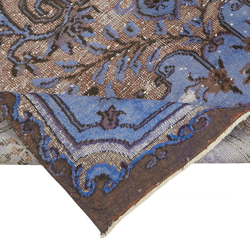 Hand Carved Over-Dyed Rug - 6' 8" x 11' 2" (80" x 134") - K0080842