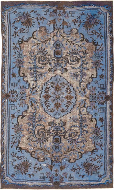 Hand Carved Over-Dyed Rug - 6' 8" x 11' 2" (80" x 134")