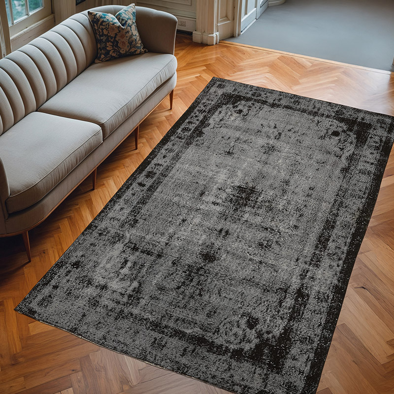 Hand Carved Over-Dyed Rug - 5' 11" x 9' 9" (71" x 117") - K0080846