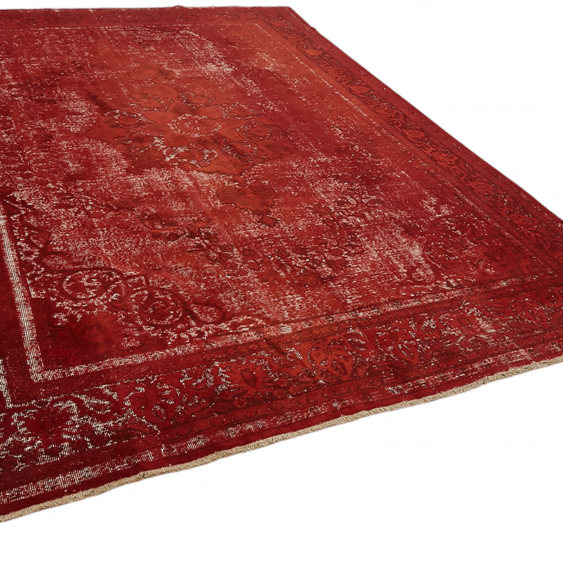 Hand Carved Over-Dyed Rug - 8' 10" x 12' 4" (106" x 148") - K0080853
