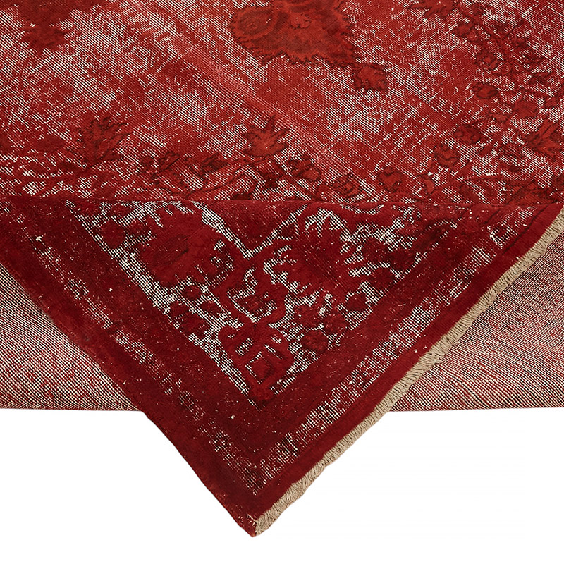 Hand Carved Over-Dyed Rug - 8' 10" x 12' 4" (106" x 148") - K0080853