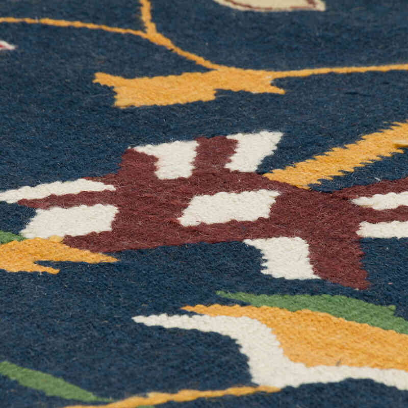 Blue New Handwoven Turkish Kilim Rug - K0080859