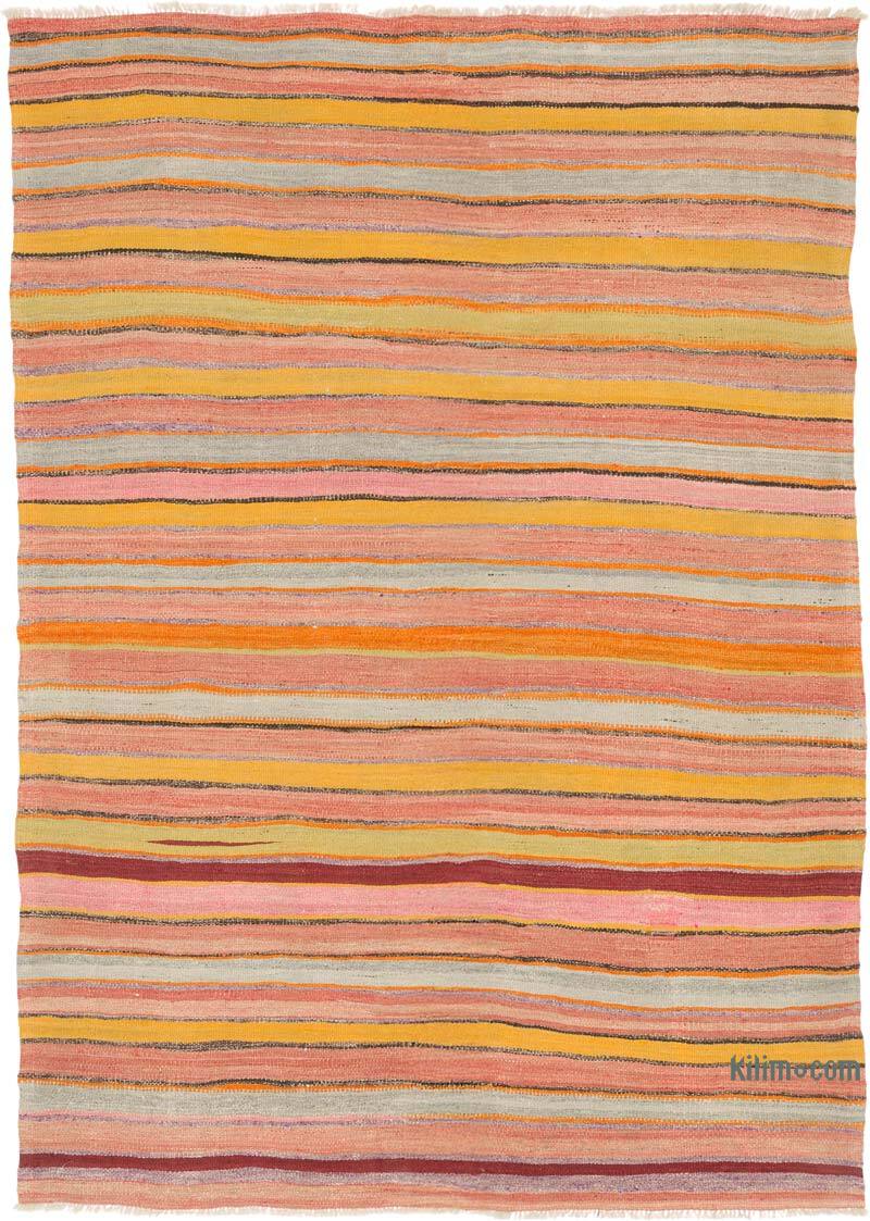 Vintage Turkish Kilim Rug - 5' 7" x 7' 10" (67" x 94") - K0080871