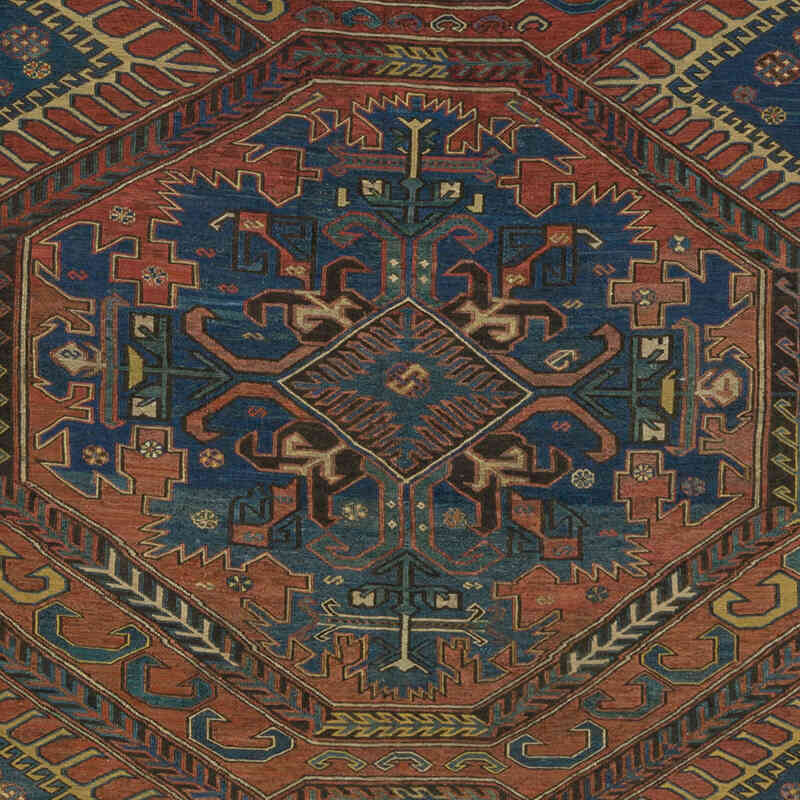 Antique Caucasian Soumak Rug - 8'  x 13' 3" (96" x 159") - K0080873
