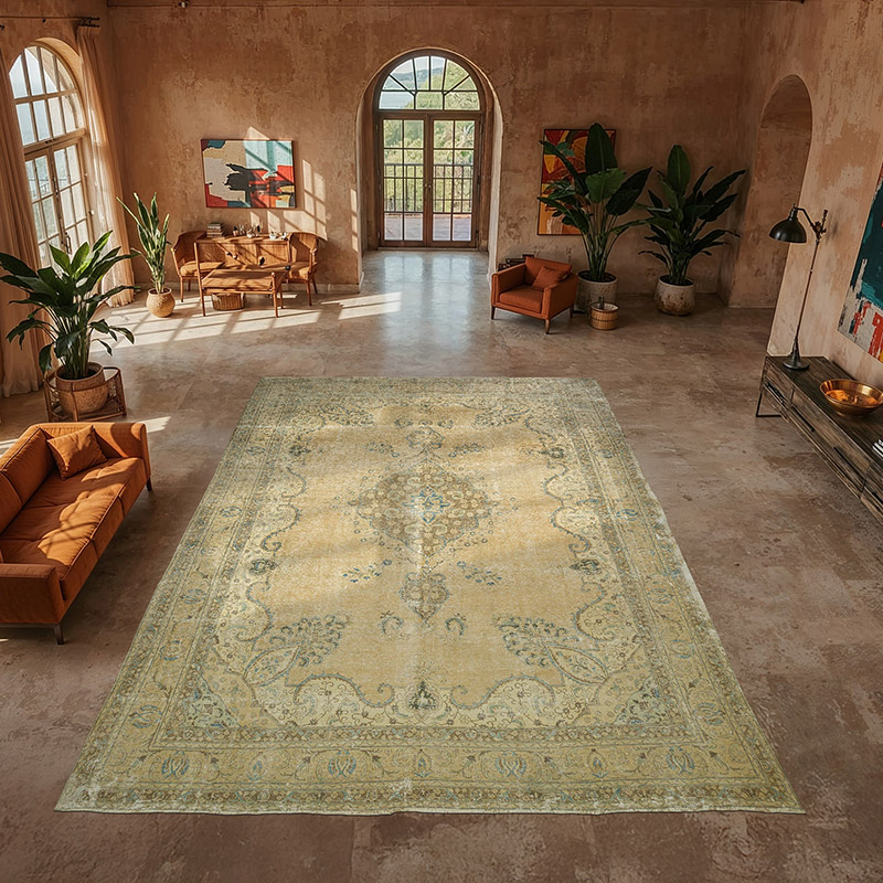 El Dokuma Vintage Halı - 380 cm x 546 cm - K0080883