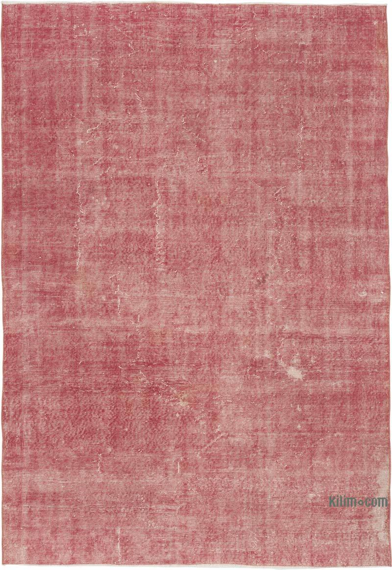 Over-dyed Vintage Hand-Knotted Turkish Rug - 5' 11" x 8' 8" (71" x 104") - K0080885