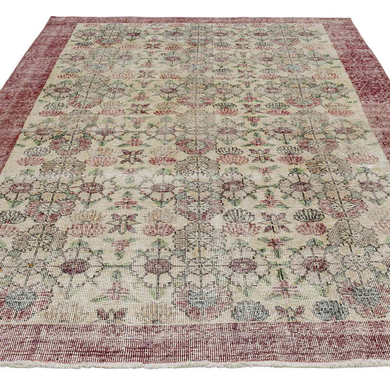 Alfombra Vintage Turca Anudada a Mano - 153 cm x 248 cm - K0080889