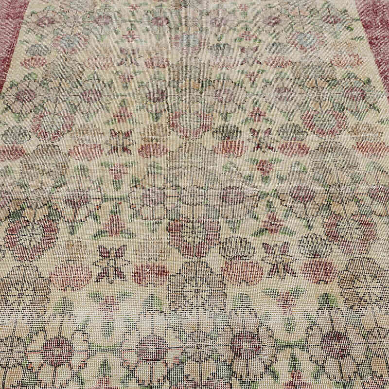 Alfombra Vintage Turca Anudada a Mano - 153 cm x 248 cm - K0080889
