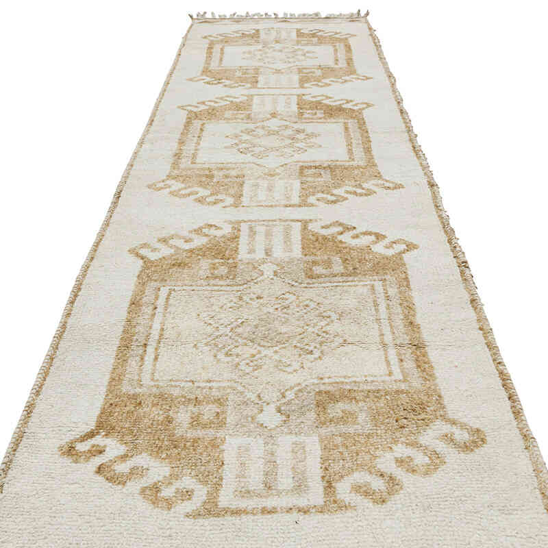 Vintage Tribal Runner Rug - 3' 6" x 12' 2" (42" x 146") - K0080900