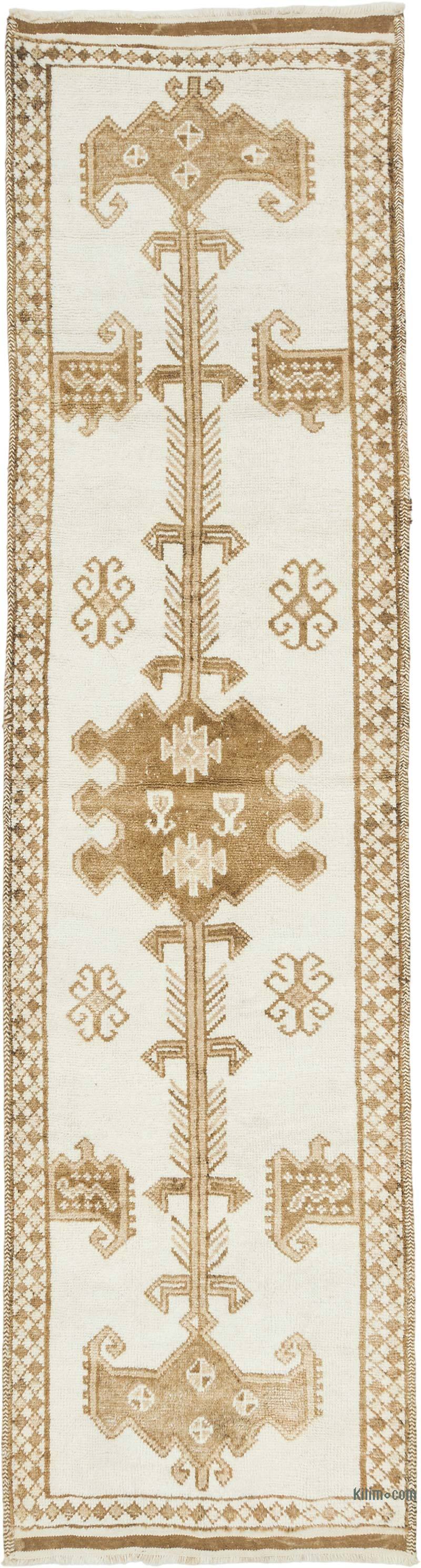 Vintage Tribal Runner Rug - 3' 6" x 13' 4" (42" x 160") - K0080902