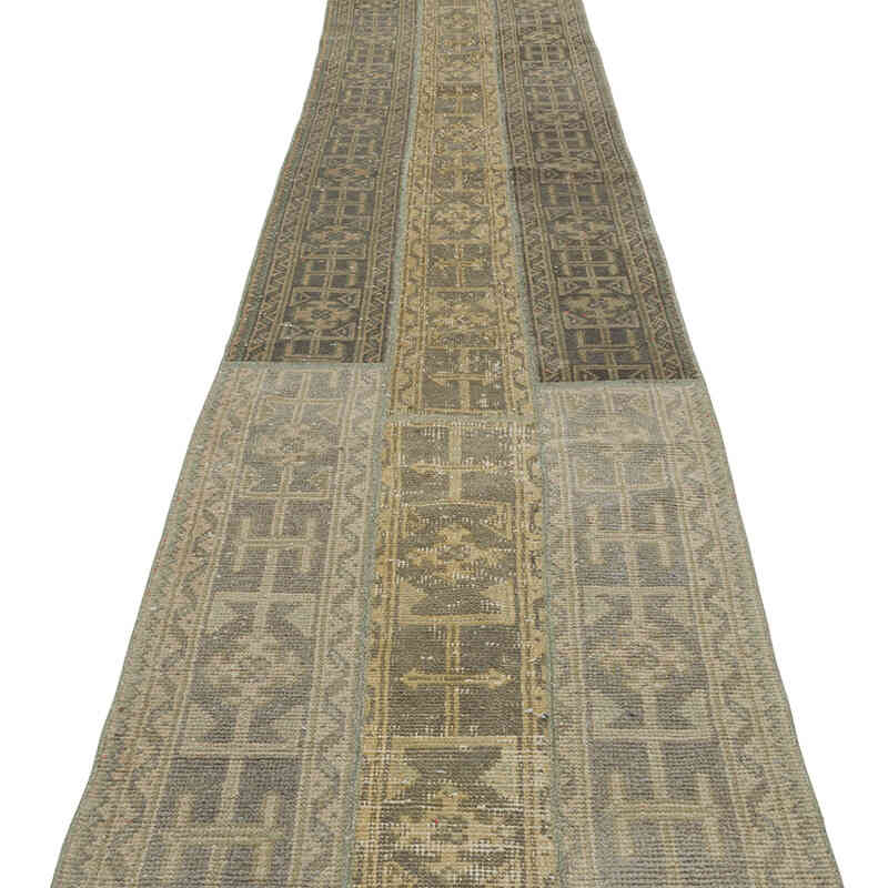 Vintage Turkish Runner Rug - 2' 5" x 19' 5" (29" x 233") - K0080903