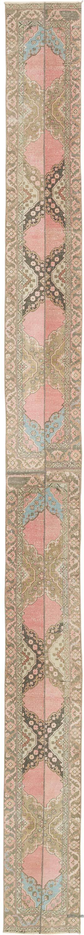 Vintage Turkish Runner Rug - 2' 1" x 25' 5" (25" x 305")