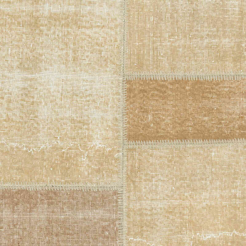 Patchwork Hand-Knotted Turkish Rug - 3' 3" x 8' 3" (39" x 99") - K0080917