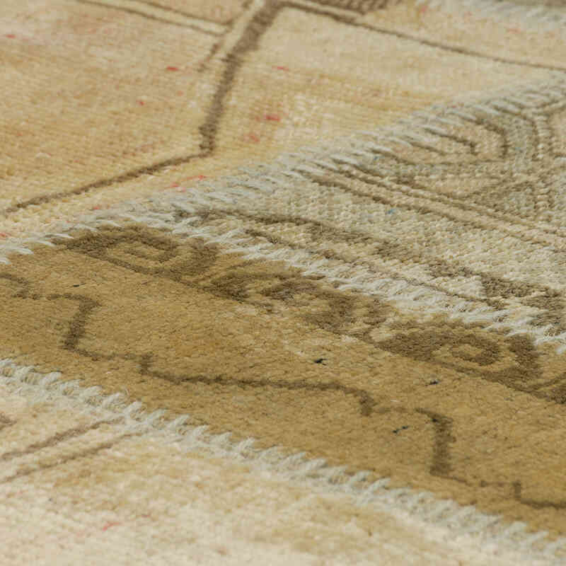 Patchwork Hand-Knotted Turkish Rug - 2' 11" x 10' 4" (35" x 124") - K0080921