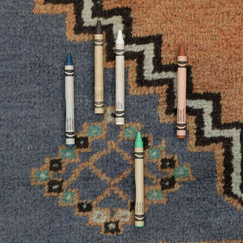 Vintage Turkish Hand-Knotted Rug - 3' 10" x 6' 11" (46" x 83") - K0080931