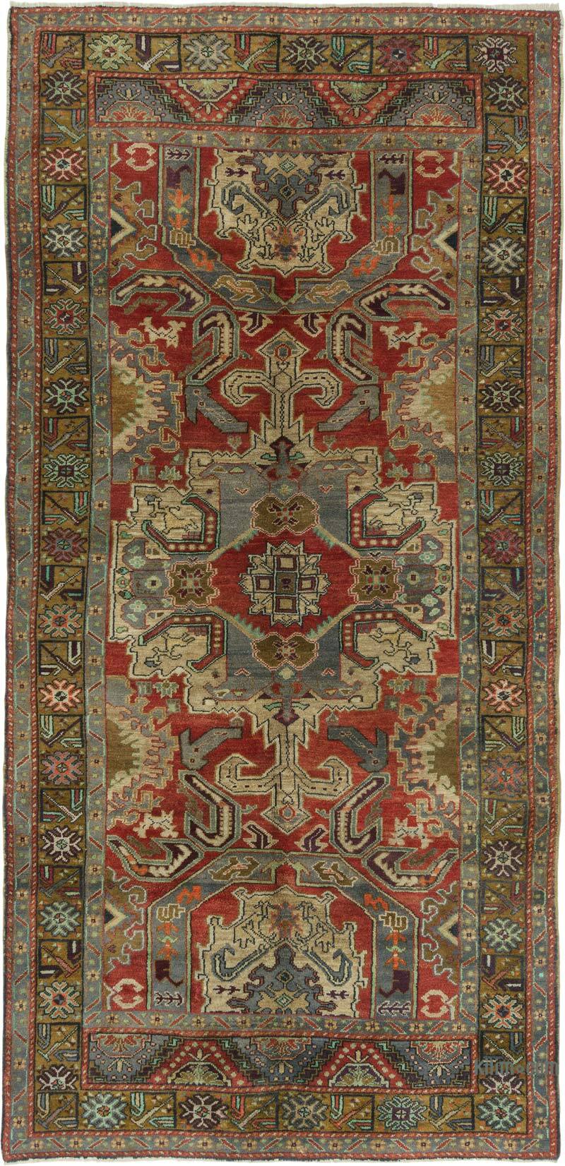 El Dokuma Vintage Halı - 170 cm x 341 cm - K0080932