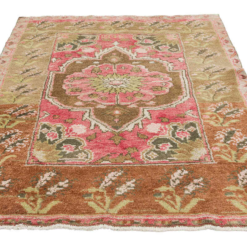 Vintage Turkish Hand-Knotted Rug - 3' 10" x 4' 11" (46" x 59") - K0080933
