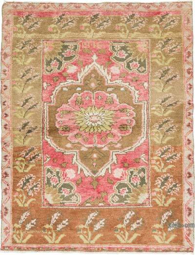 Vintage Turkish Hand-Knotted Rug - 3' 10" x 4' 11" (46" x 59")