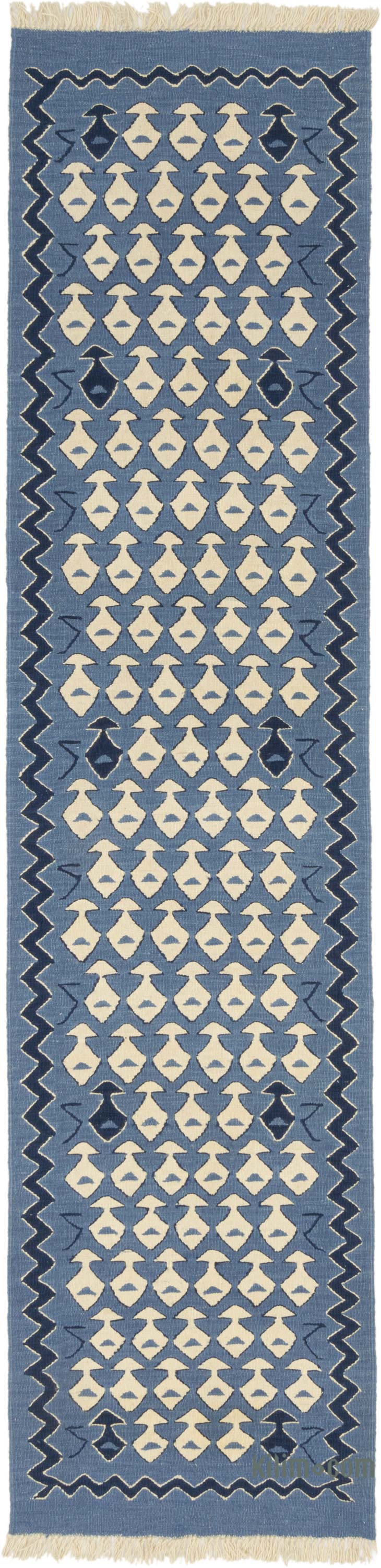Yeni Kök Boya El Dokuma Yolluk Kilim - 86 cm x 350 cm - K0080964