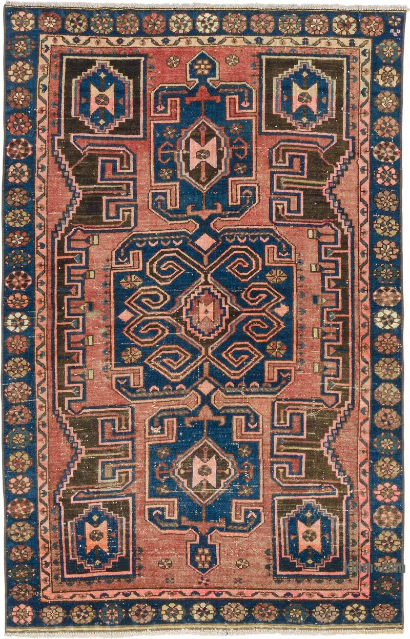 Alfombra Vintage Turca Anudada a Mano - 120 cm x 188 cm - K0080970