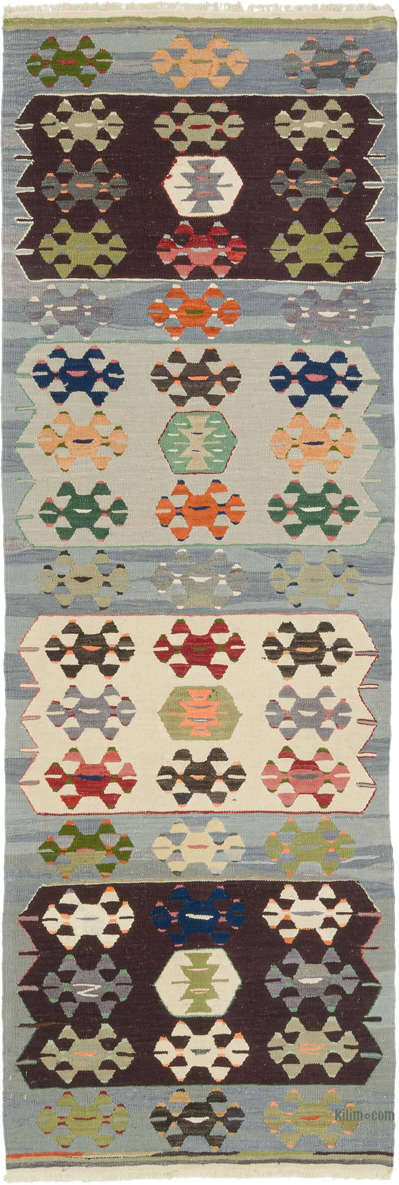 New Turkish Handwoven Kilim Runner - 3' 5" x 9' 10" (41" x 118") - K0080972