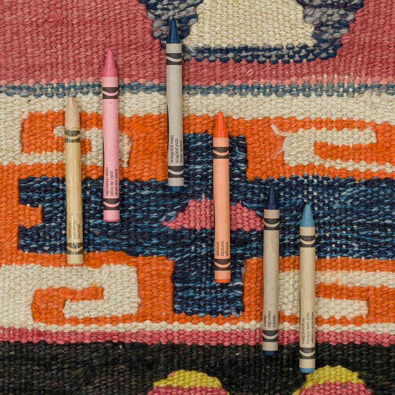 New Turkish Handwoven Kilim Runner - 3' 3" x 10' 8" (39" x 128") - K0080976