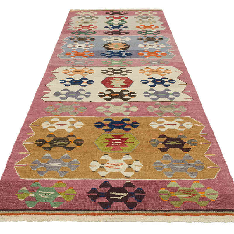 New Turkish Handwoven Kilim Runner - 3' 5" x 9' 11" (41" x 119") - K0080977