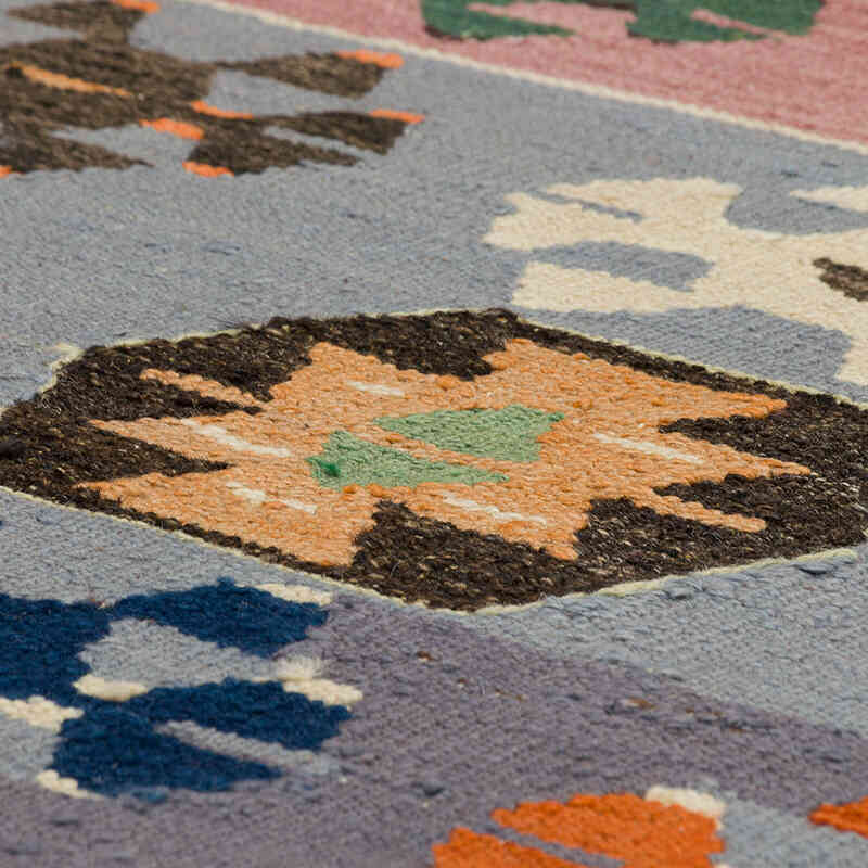 New Turkish Handwoven Kilim Runner - 3' 5" x 9' 11" (41" x 119") - K0080977