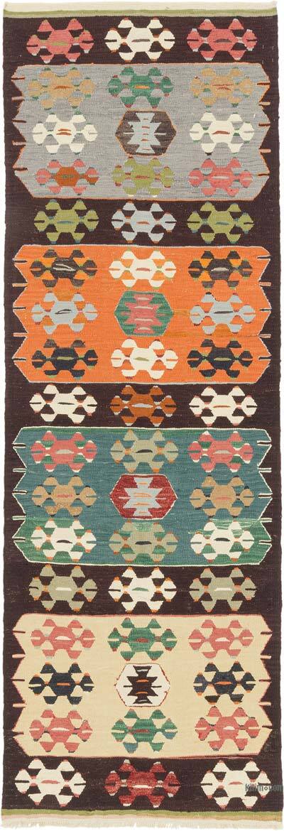 New Turkish Handwoven Kilim Runner - 3' 5" x 9' 11" (41" x 119")
