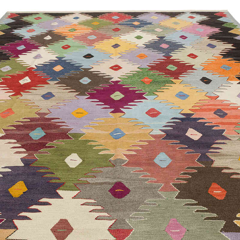 Yeni Kök Boya El Dokuma Kilim - 254 cm x 368 cm - K0080980