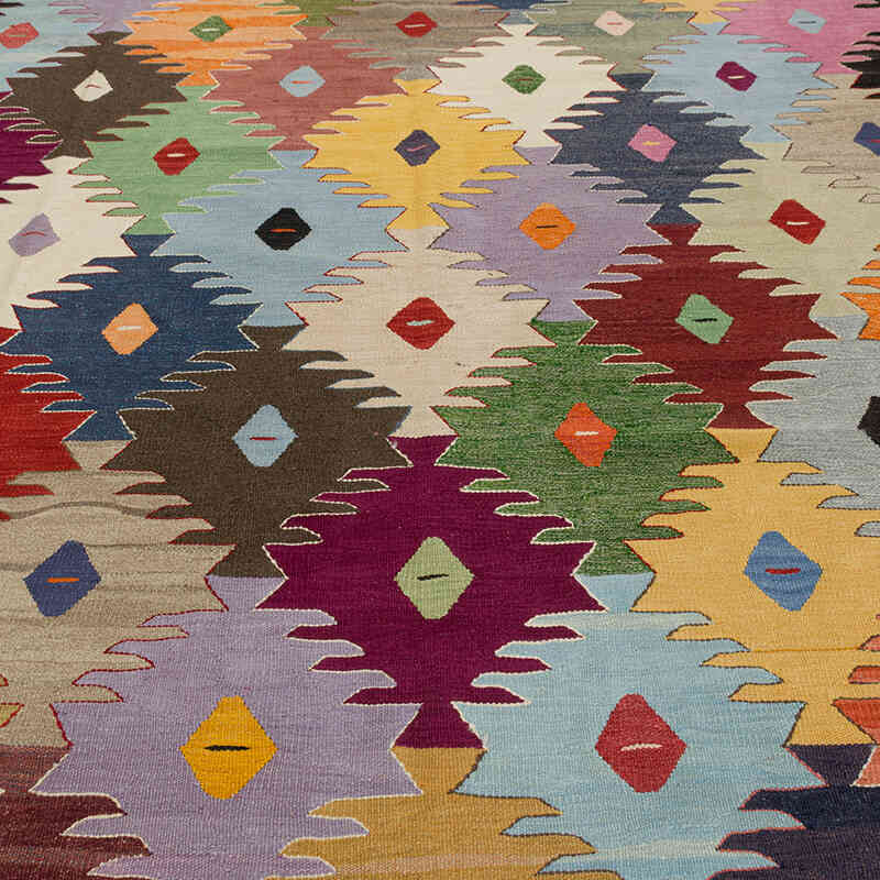 Yeni Kök Boya El Dokuma Kilim - 254 cm x 368 cm - K0080980
