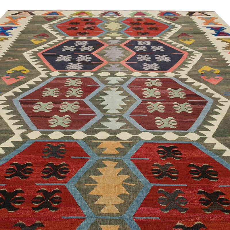 Nueva Alfombra Turca Kilim - 261 cm x 373 cm - K0080981