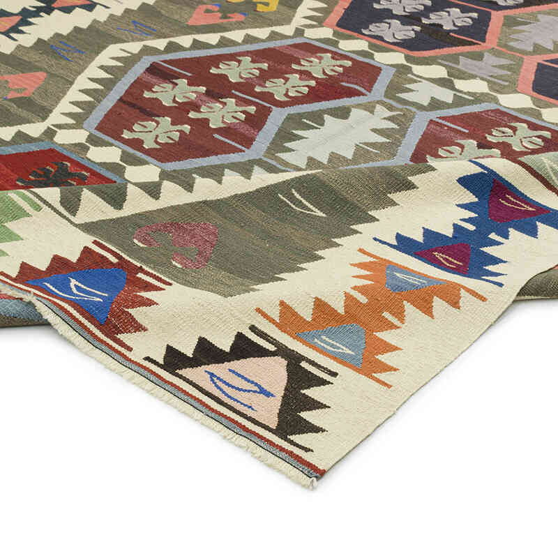 Nueva Alfombra Turca Kilim - 261 cm x 373 cm - K0080981