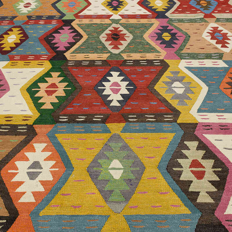 Yeni Kök Boya El Dokuma Kilim - 254 cm x 370 cm - K0080988