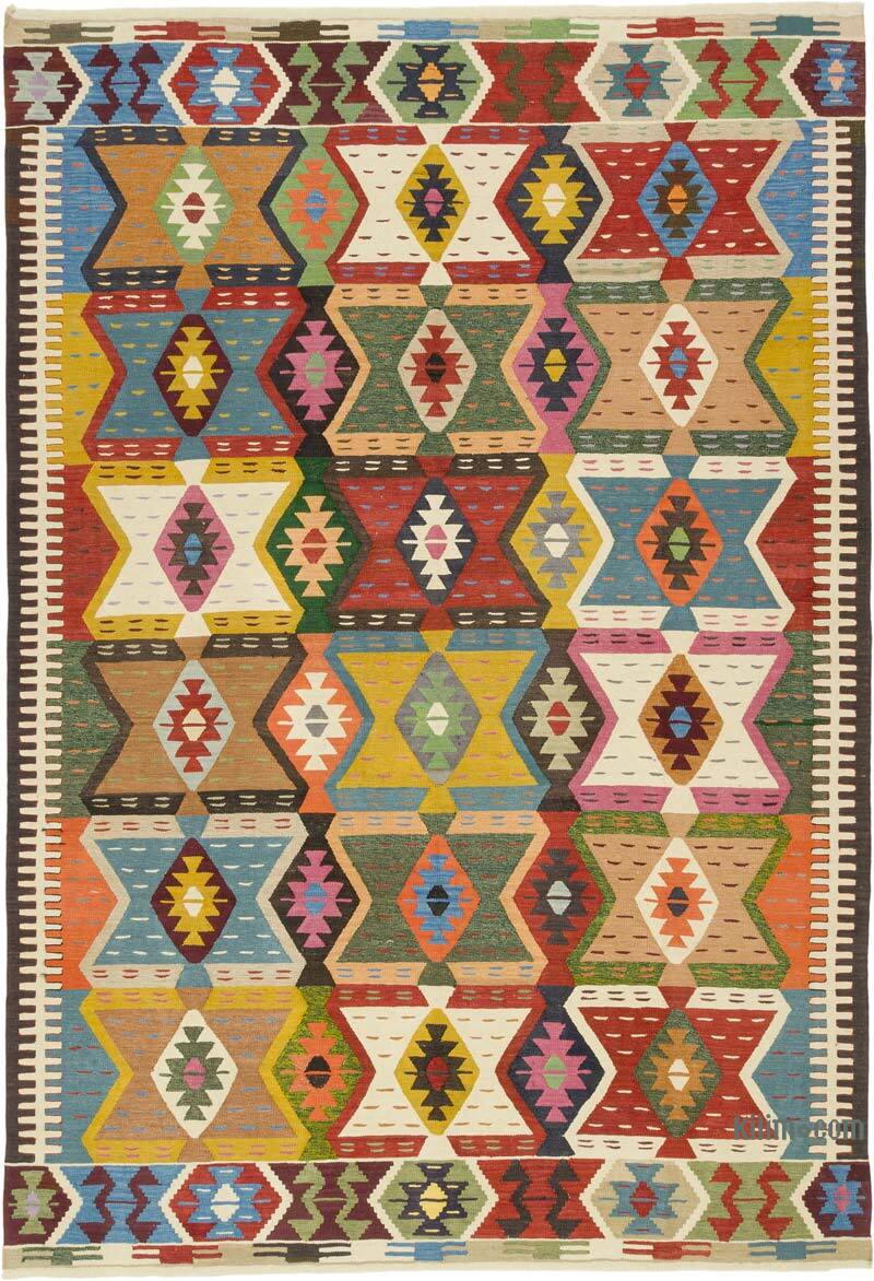 Yeni Kök Boya El Dokuma Kilim - 254 cm x 370 cm - K0080988