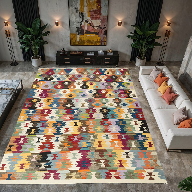 Nueva Alfombra Turca Kilim - 382 cm x 460 cm - K0080990