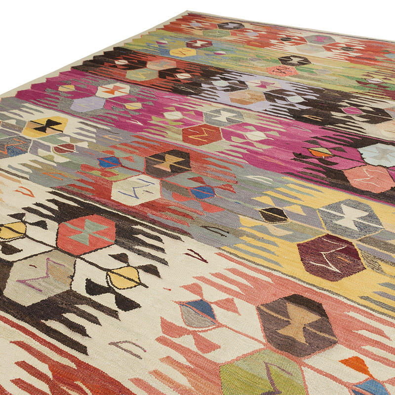 Yeni Kök Boya El Dokuma Kilim - 414 cm x 443 cm - K0080991