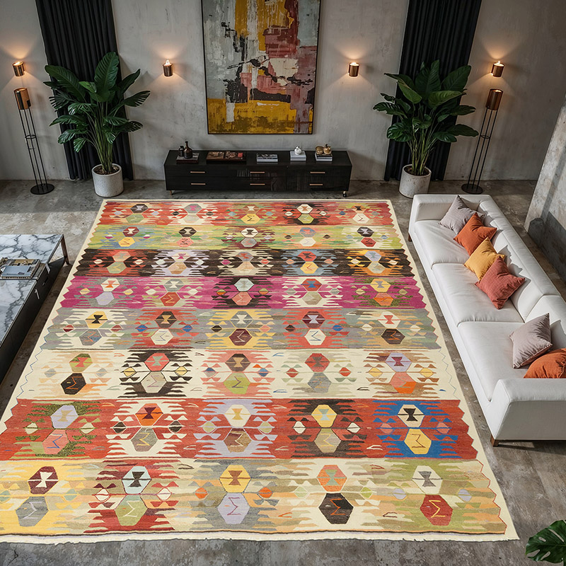 Yeni Kök Boya El Dokuma Kilim - 414 cm x 443 cm - K0080991
