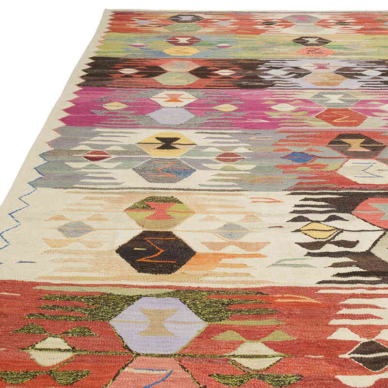 Yeni Kök Boya El Dokuma Kilim - 414 cm x 443 cm - K0080991