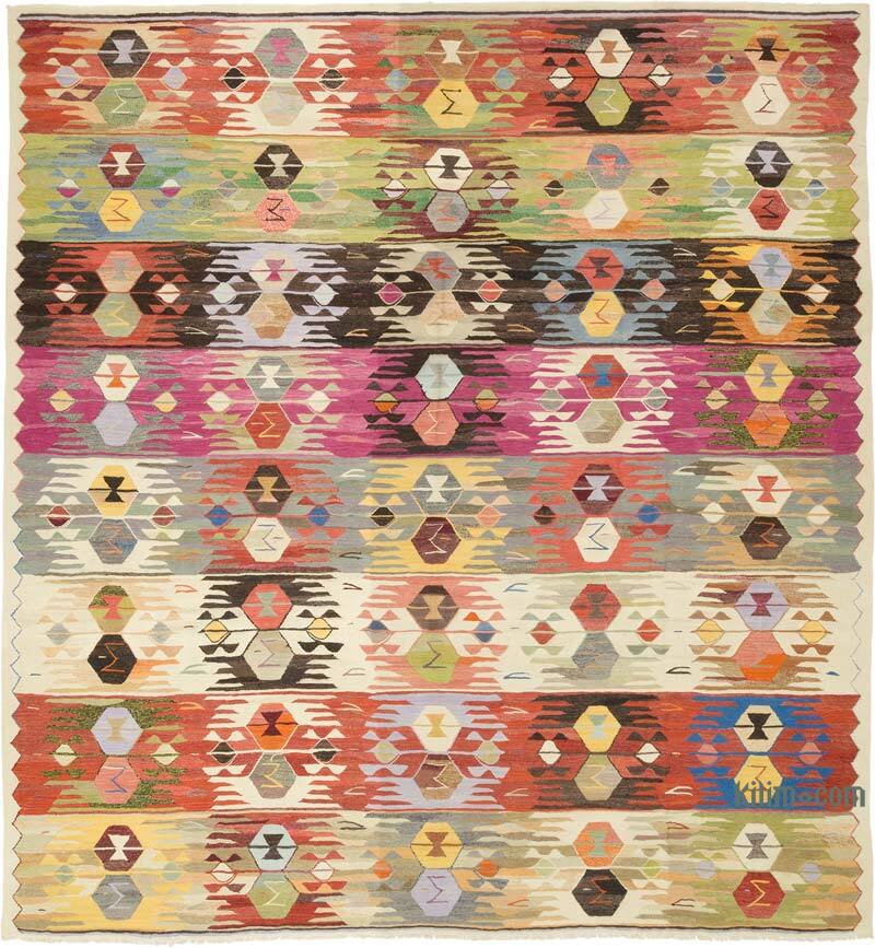 Yeni Kök Boya El Dokuma Kilim - 414 cm x 443 cm - K0080991