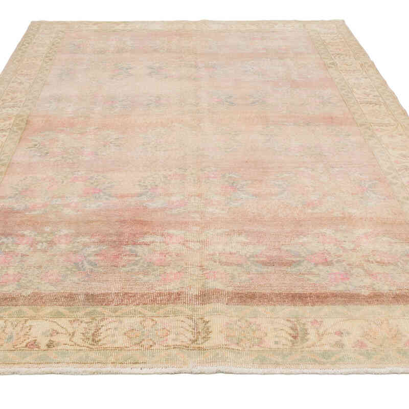 Vintage Turkish Hand-Knotted Rug - 5' 11" x 9'  (71" x 108") - K0080995