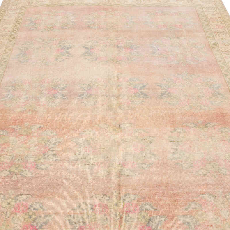 Vintage Turkish Hand-Knotted Rug - 5' 11" x 9'  (71" x 108") - K0080995