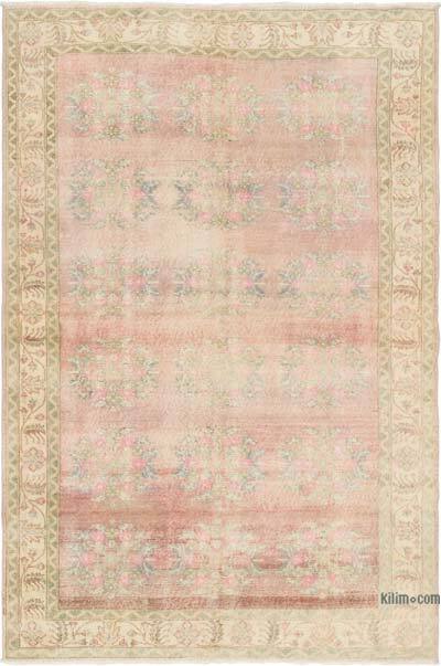 Vintage Turkish Hand-Knotted Rug - 5' 11" x 9'  (71" x 108")