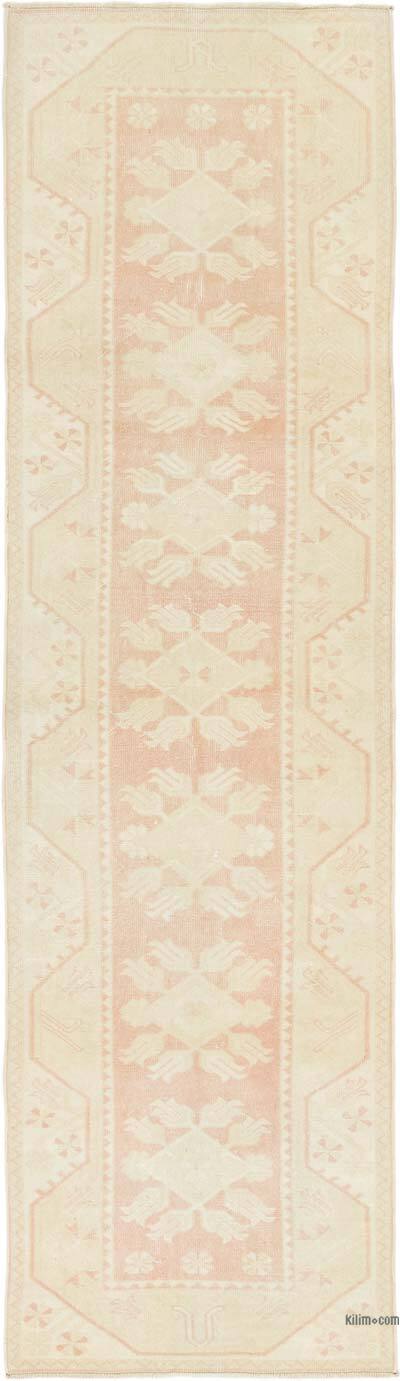 Vintage Turkish Hand-Knotted Runner - 2' 7" x 9' 2" (31" x 110")