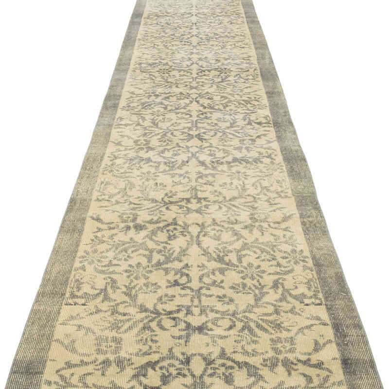Vintage Turkish Hand-Knotted Runner - 2' 10" x 14' 6" (34" x 174") - K0080998